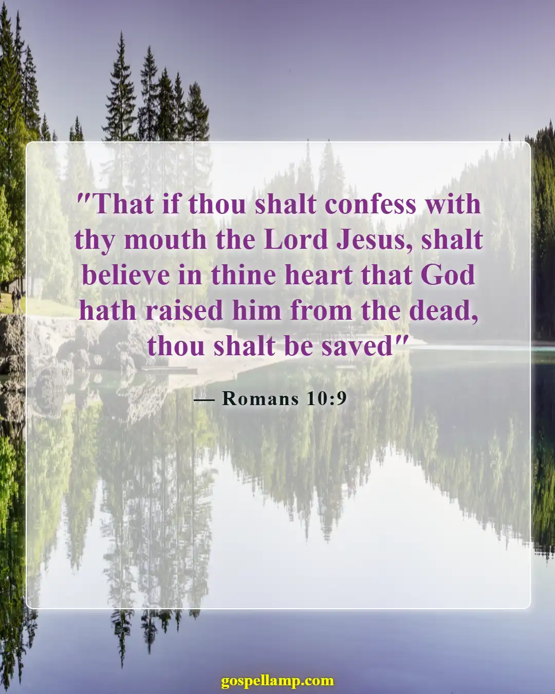 Bible Verses About Sin And Hell (Romans 10:9)