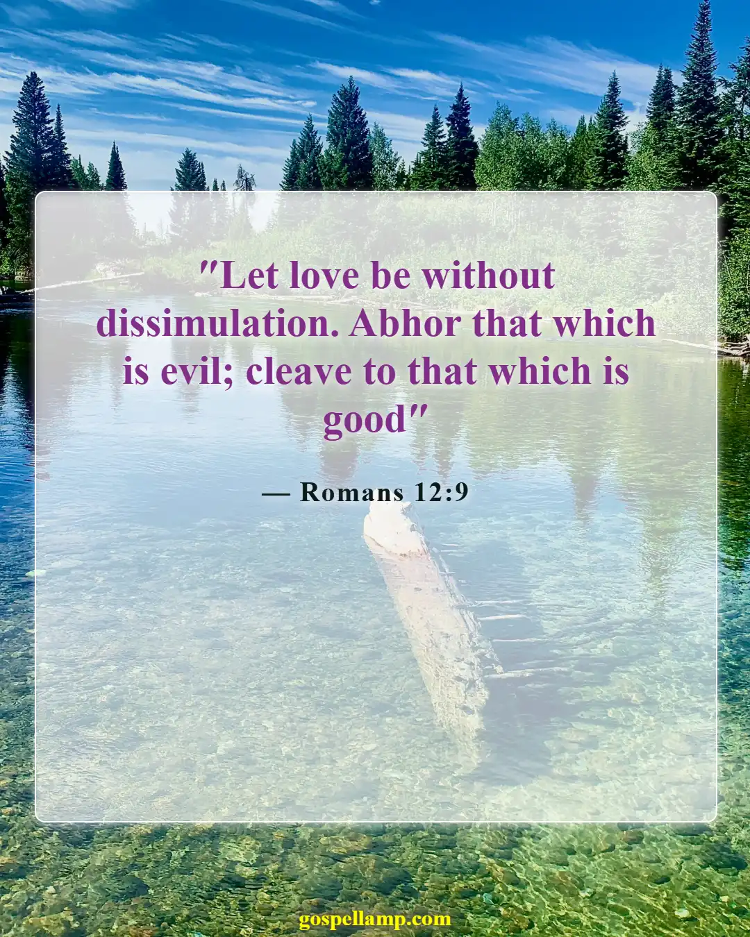 Bible Verses About Love And Compassion (Romans 12:9)