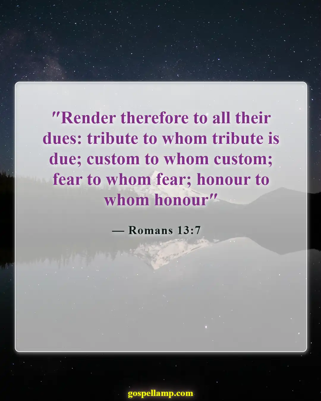 Bible Verses About Disrespecting Others (Romans 13:7)