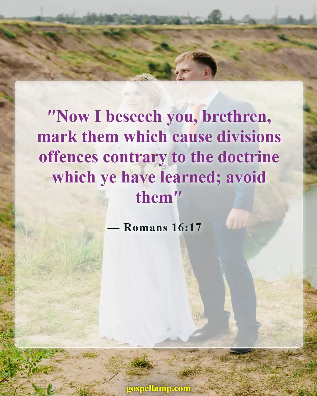Bible Verses About Division (Romans 16:17)
