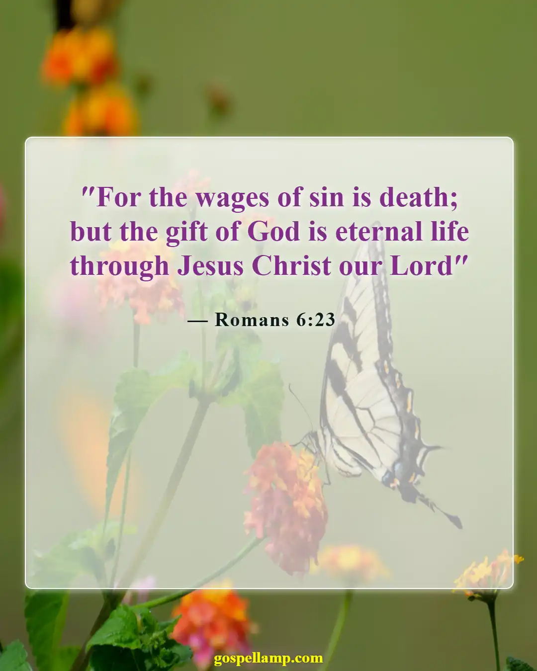 Romans 6:23 :- Eternal consequences of sin and death
