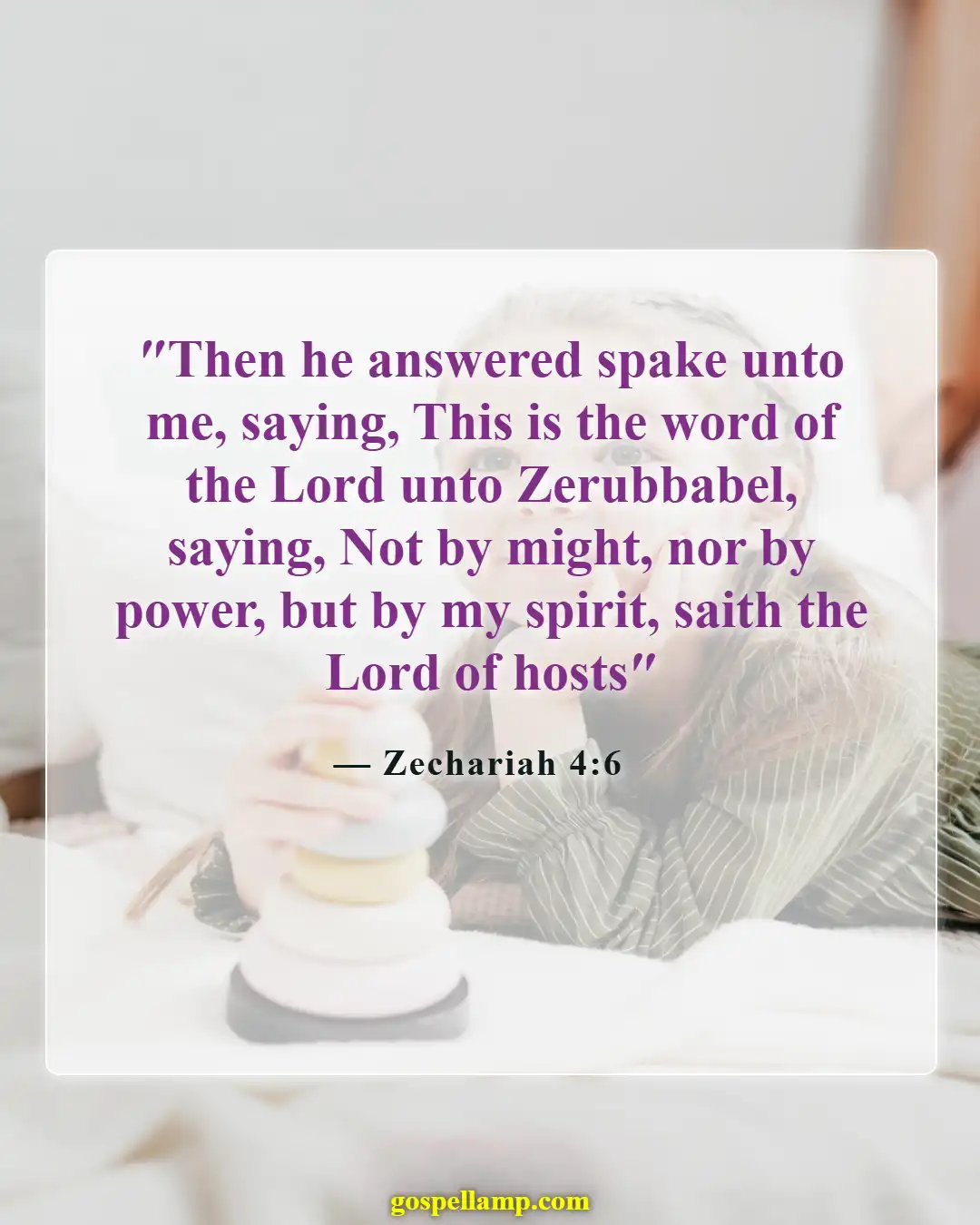 Bible Verses About Enemies Defeated (Zechariah 4:6)